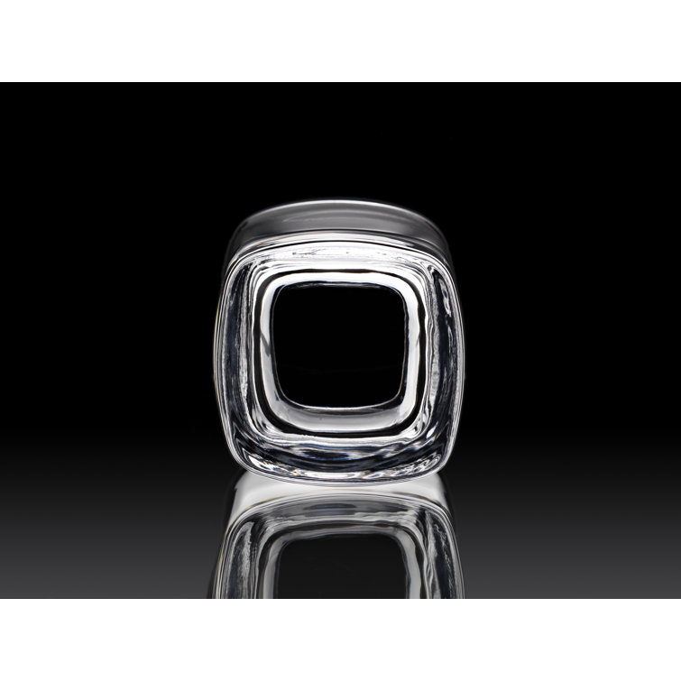 Luigi Bormioli Clear Recyclable Glass Whiskey Tumblers Set of 6