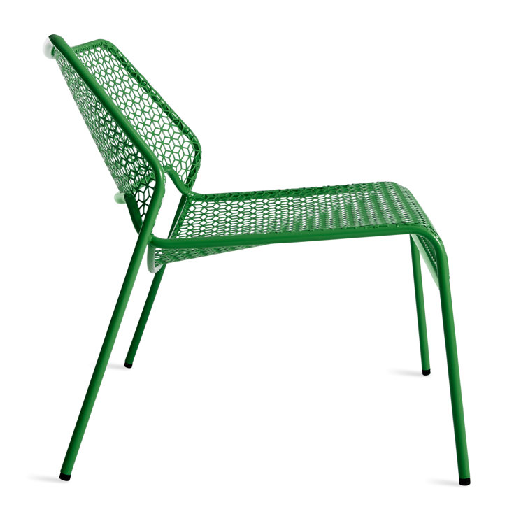 Green Geometric Metal Indoor/Outdoor Lounge Chair