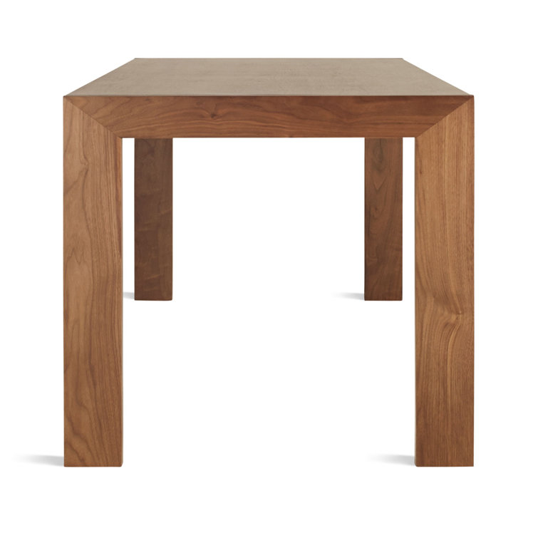 Rustic Broad Solid Walnut Extendable Dining Table 33" W x 76" L