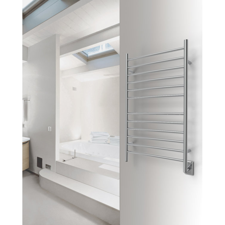 Radiant Large Curved Towel Warmer Hybrid Hardwired or Plug in