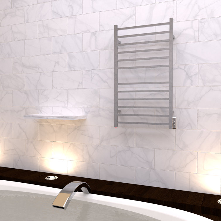 Polished Nickel Wall Mounted Electric Towel Warmer