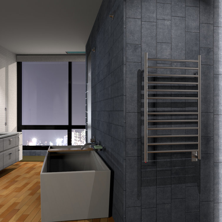 Radiant Polished Nickel Wall Mounted Electric Towel Warmer