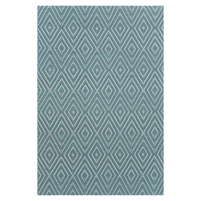 Handmade Blue Diamond Synthetic Rectangular 2' x 3' Rug