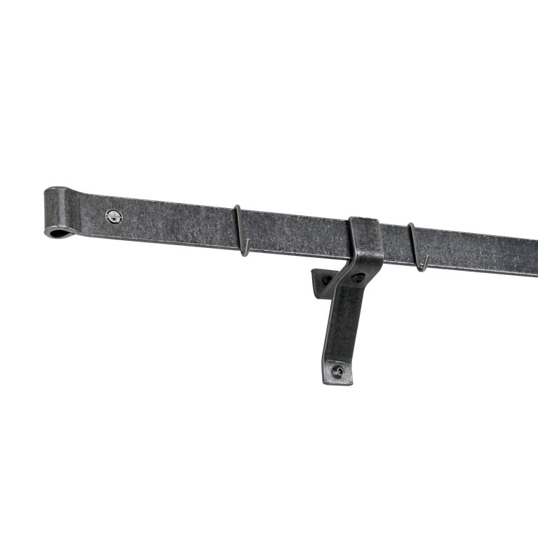 48" Hammered Steel Wall-Mounted Kitchen Pot Rack