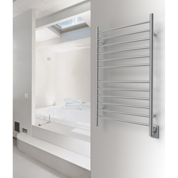 Radiant Large Curved Towel Warmer Hybrid Hardwired or Plug in