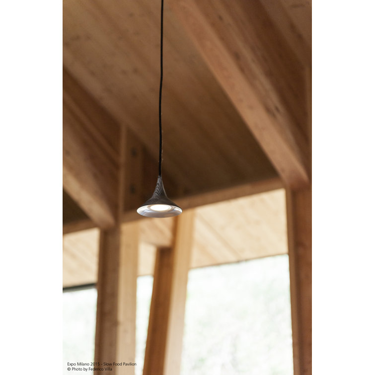 Slim Aluminum LED Pendant Light in White Finish