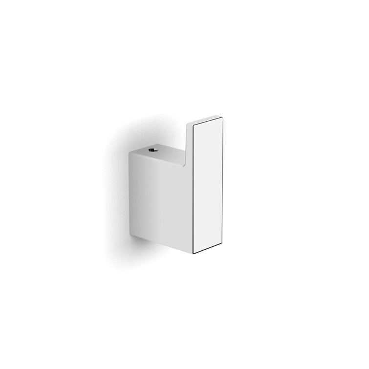 Polished Chrome Modern Wall Mounted Single Robe Hook