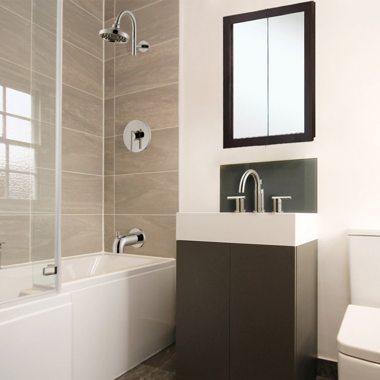 Geneva Polished Chrome Dual-Handle Widespread Bathroom Faucet