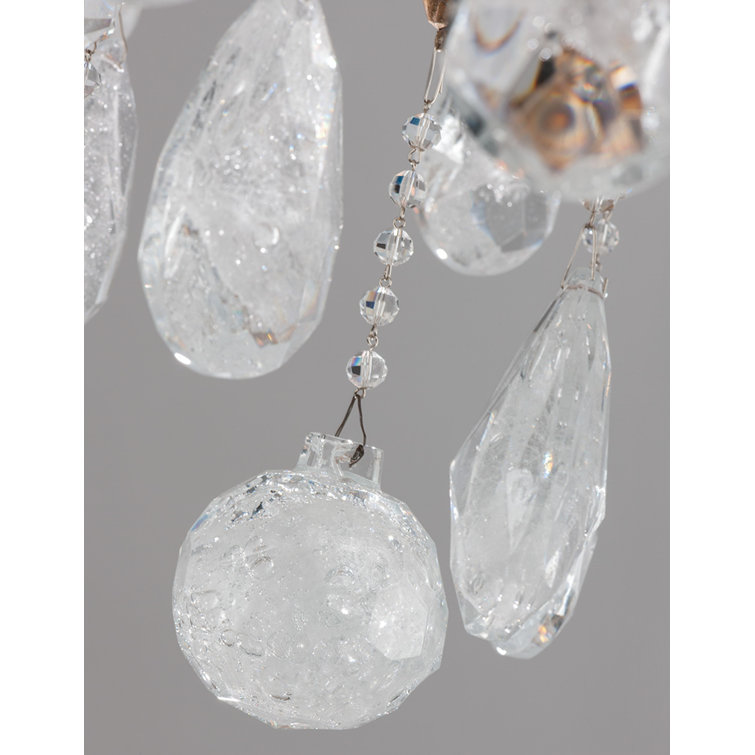 Amadeus Rustic 20'' Bronze and Crystal Candle-Style Chandelier