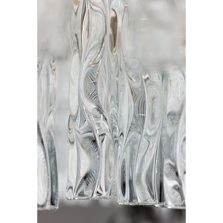 Silver Leaf Polished Stainless 2-Light Wall Sconce