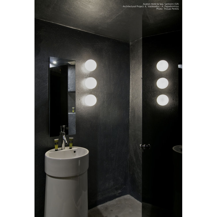 Matte White Hand Blown Glass Globe Flush Mount Light
