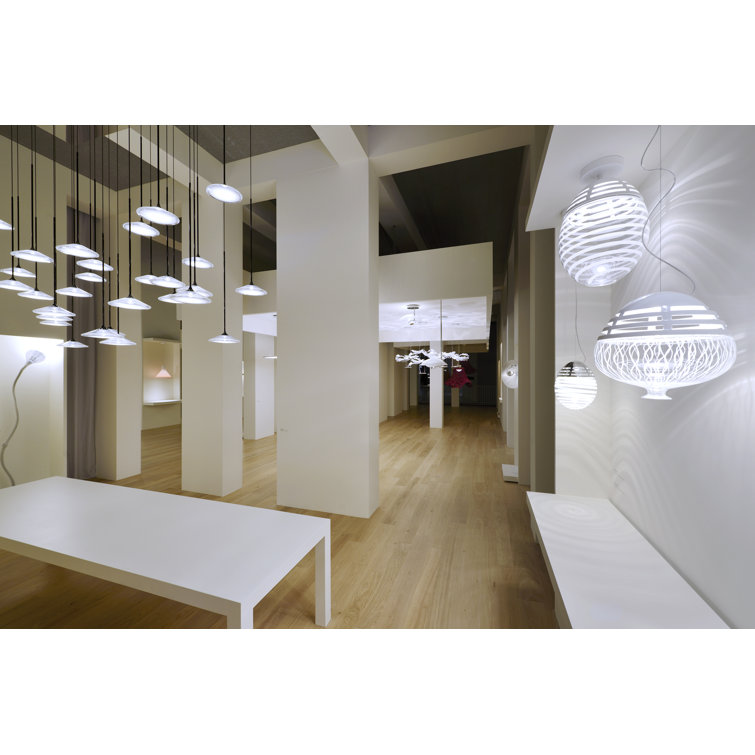 Elegant Orsa Black Glass LED Island Pendant Light