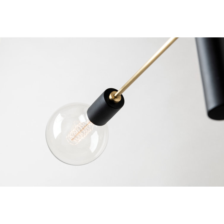 Aged Brass 2-Light Dimmable Metal Sconce