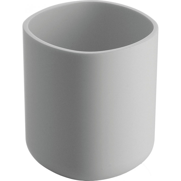 White PMMA Free-Standing Toothbrush Holder