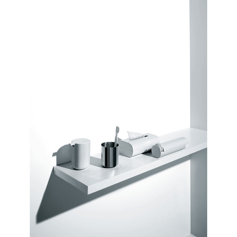 White PMMA Free-Standing Toothbrush Holder