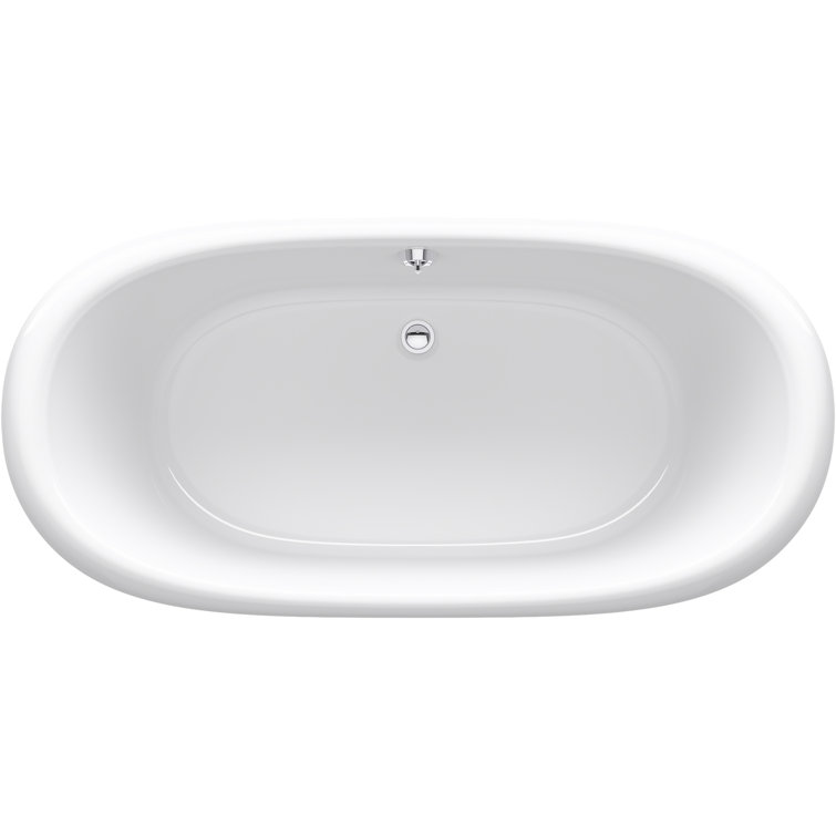 White Cast Iron Clawfoot Freestanding Bathtub