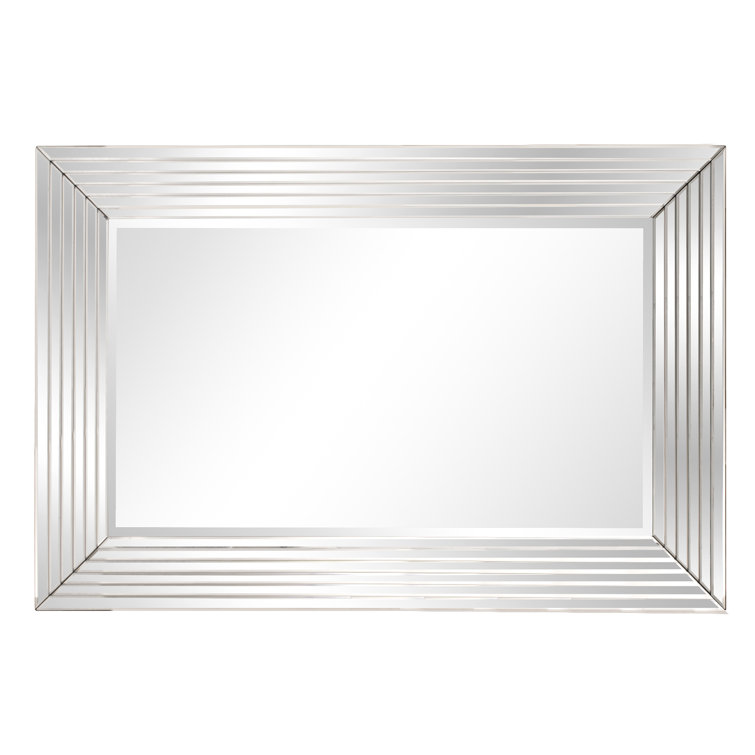 Lenox Rectangular Beveled Wood Mirror 27" x 47"