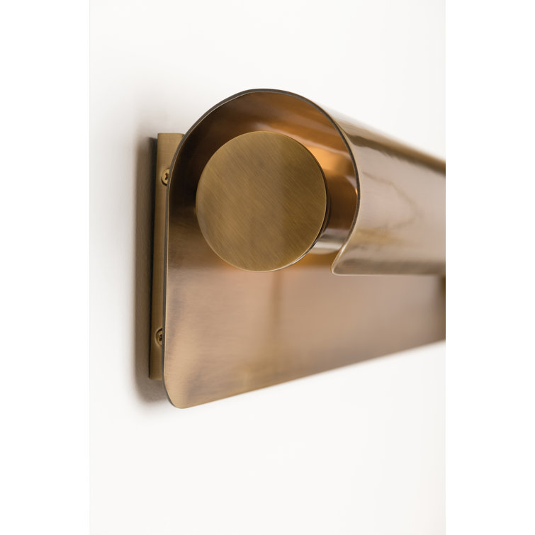 Elegant Aged Brass 2-Light Sconce for Versatile Mounting
