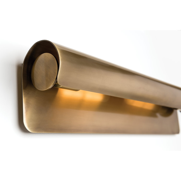 Elegant Aged Brass 2-Light Sconce for Versatile Mounting
