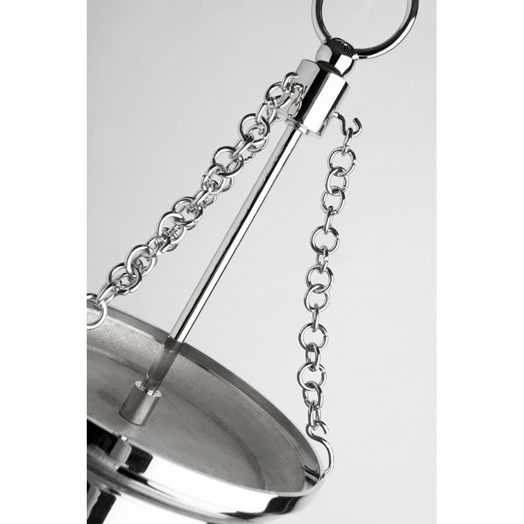 Elegant Coolidge 4-Light Pendant in Polished Nickel with Blown Glass Shade