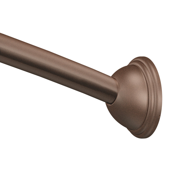 Adjustable Bronze Curved Shower Curtain Rod, 54-72 Inches