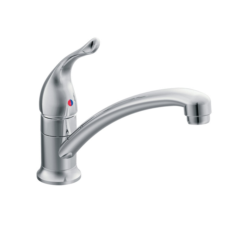 Chateau Chrome Single Handle Kitchen Faucet with Pull-out Spray
