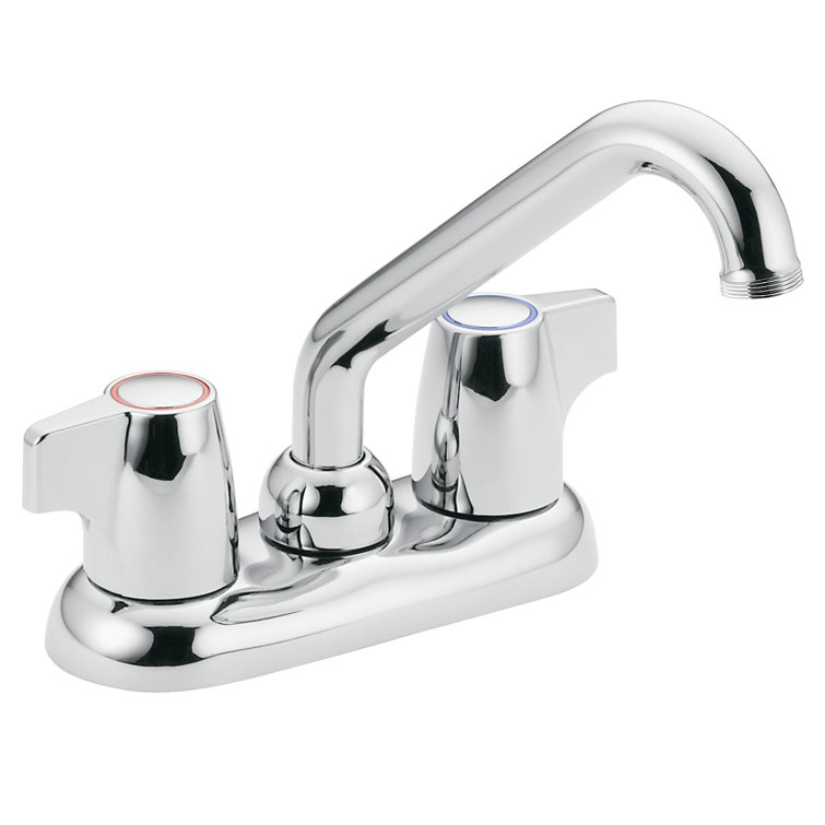 Chrome Dual Handle Centerset Utility Faucet
