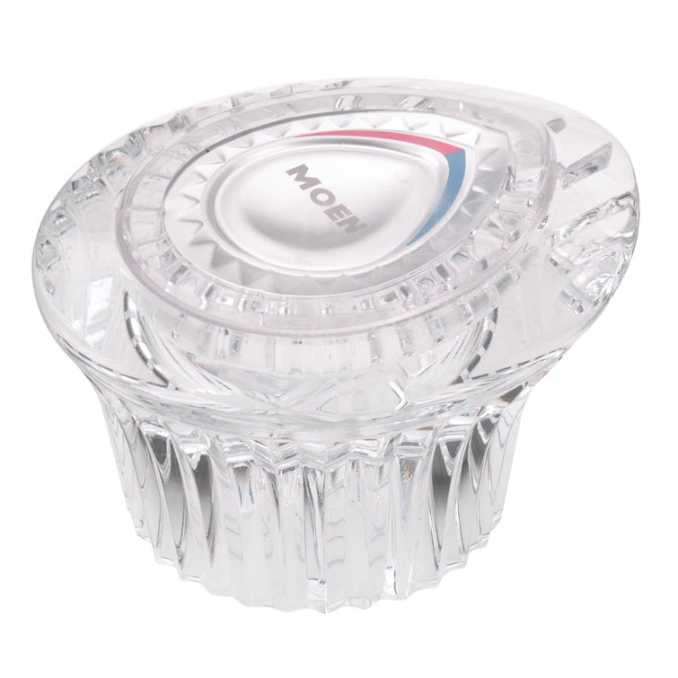 Moen Clear Acrylic Knob Handle for Tub and Shower Faucet