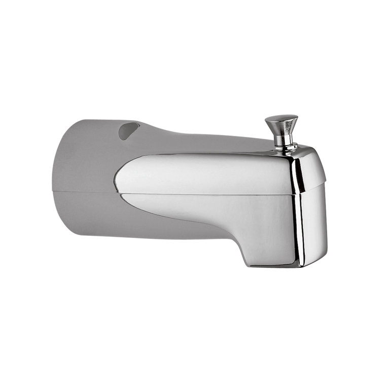 Chrome Wall Mounted Tub Spout with Diverter