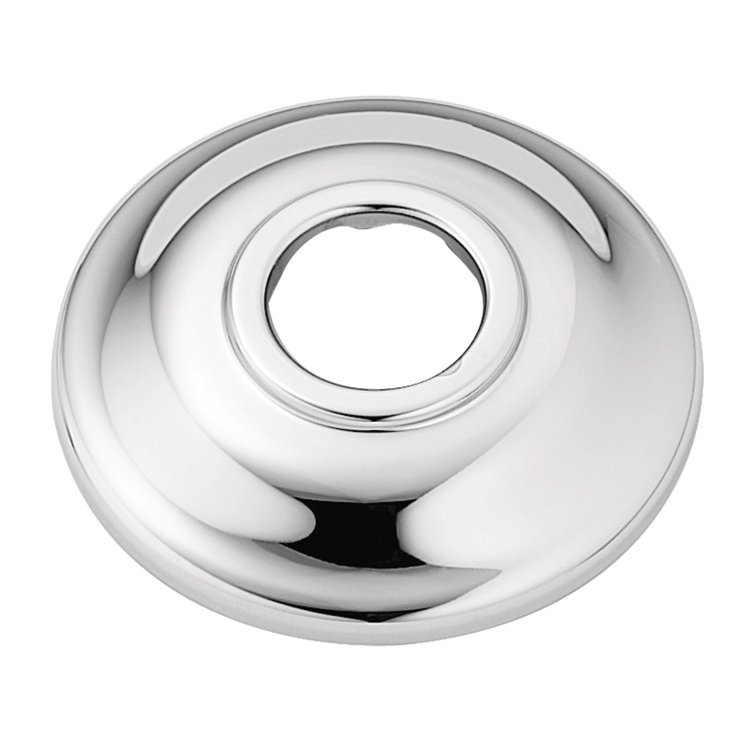 Chrome Modern Shower Arm Flange