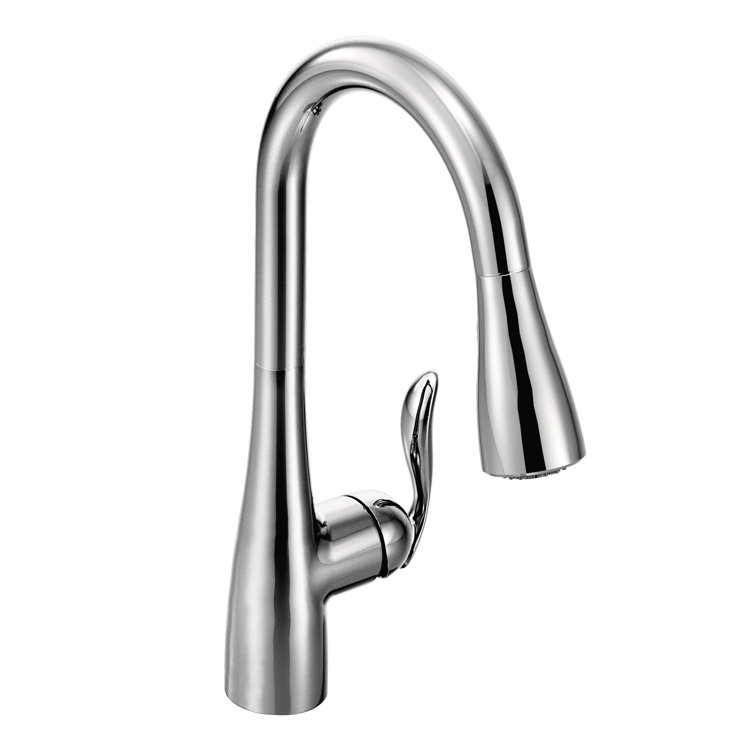 Moen Arbor Chrome One-Handle Pulldown Kitchen Faucet with Power Boost