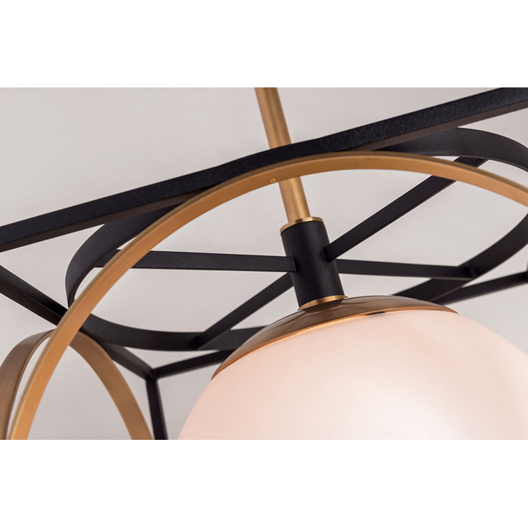 Transitional Polished Nickel Globe Pendant Light 18.5" H