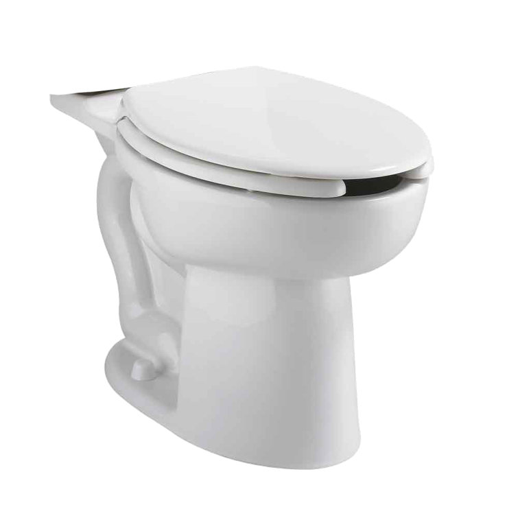 Cadet White Vitreous China Elongated Toilet Bowl