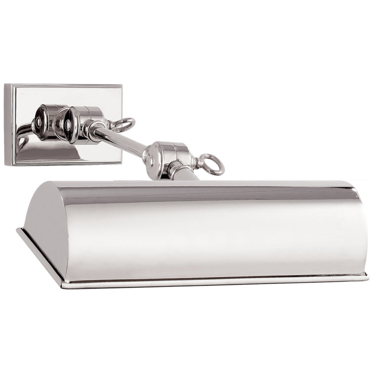 Anette 9" Polished Nickel Dimmable LED Picture Light