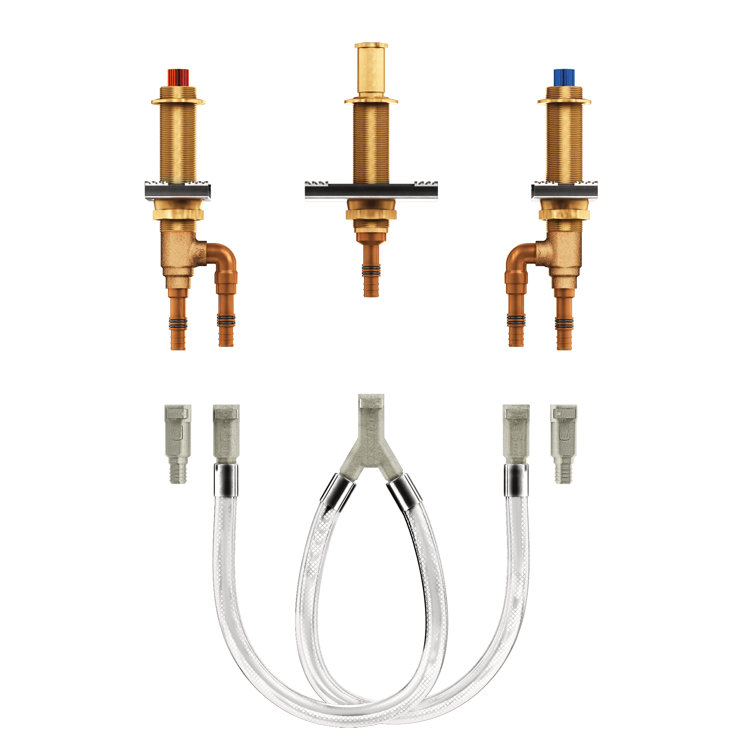 Moen M-Pact Elegance Two-Handle 10" PEX Roman Tub Valve