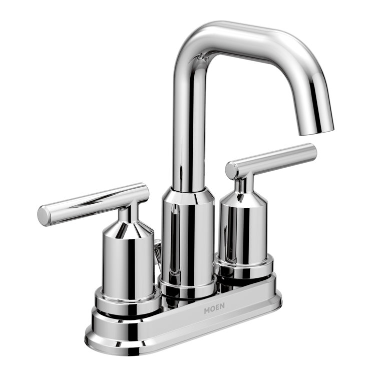 Gibson Chrome Two-Handle Centerset High Arc Bathroom Faucet