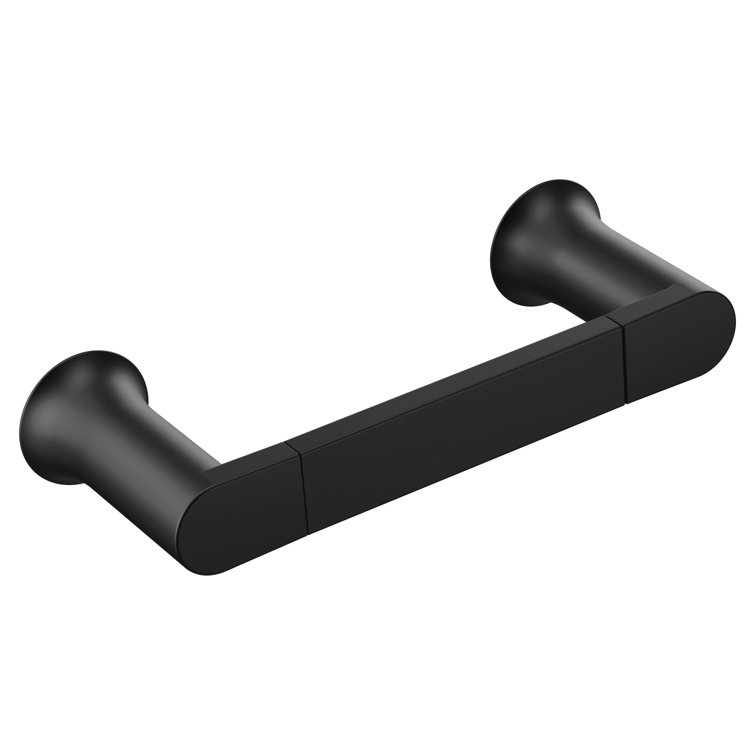 Matte Black Modern Wall Mounted Hand Towel Bar