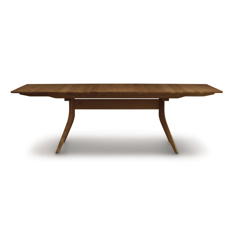 Catalina Natural Walnut Mid-Century Modern Trestle Table