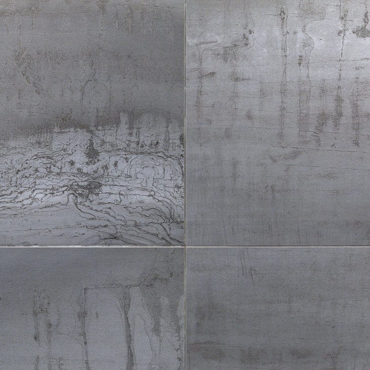 Large Format Light Gray Matte Porcelain Square Tile