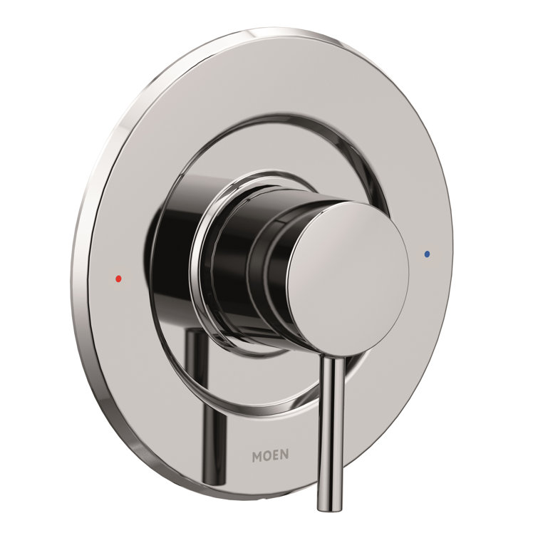 Chrome Wall-Mounted Lever Shower Handle Trim Kit