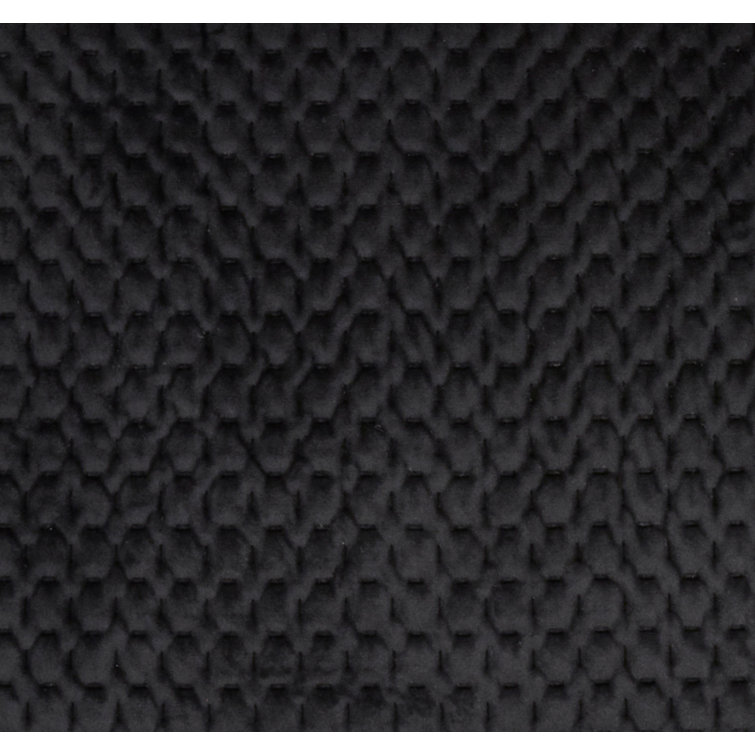 Black Pinsonic Velvet Square Throw Pillow