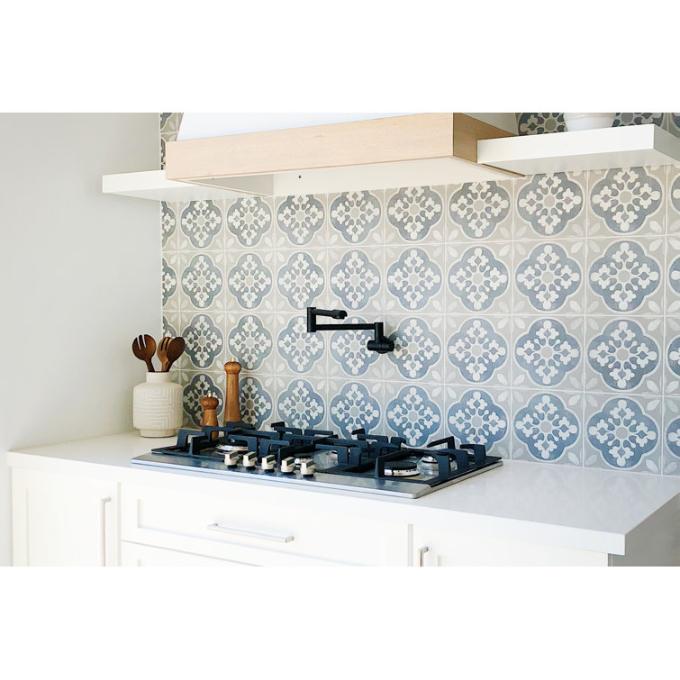 Enchante 8" x 8" Multicolor Matte Porcelain Tile