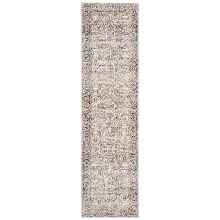 Hand-Knotted Ivory Synthetic 2'2" x 8' Stain-Resistant Runner