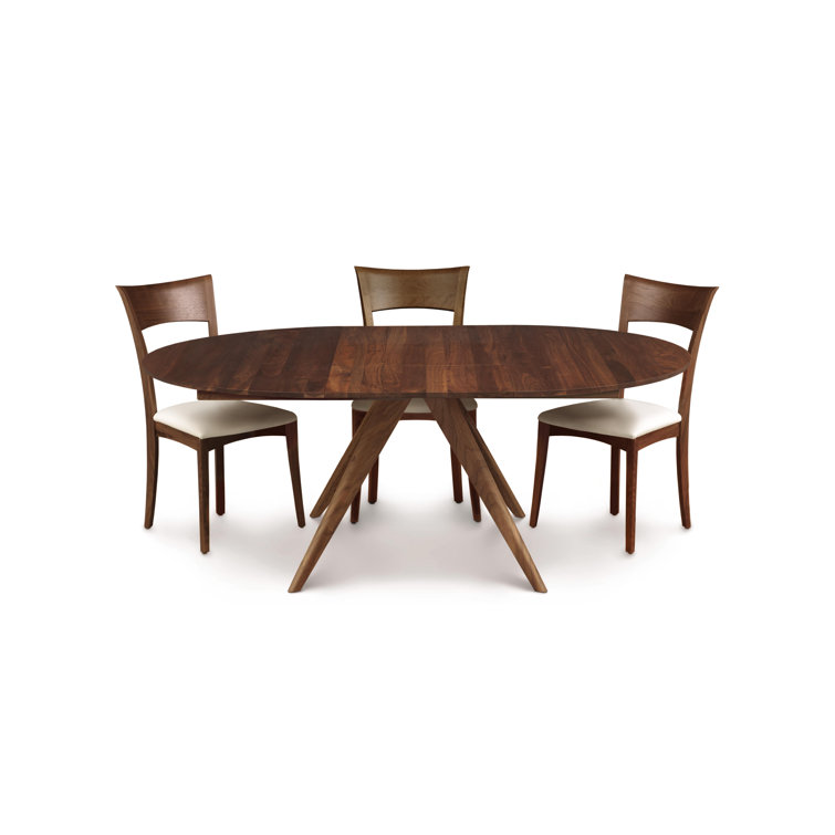 Catalina 60" Natural Walnut Extendable Mid-Century Dining Table