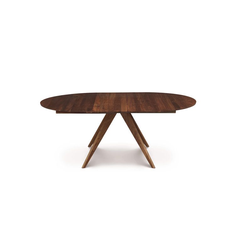 Catalina 60" Natural Walnut Extendable Mid-Century Dining Table