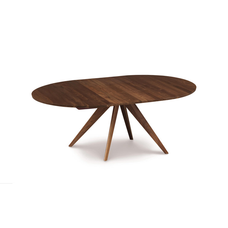 Catalina 60" Natural Walnut Extendable Mid-Century Dining Table