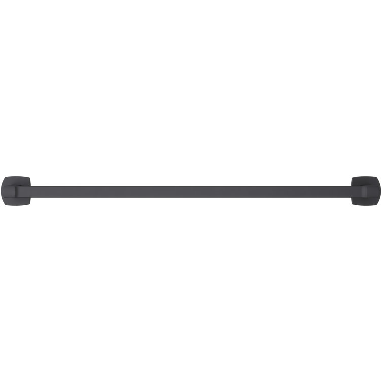 Deckard Matte Black 24" Wall Mounted Towel Bar