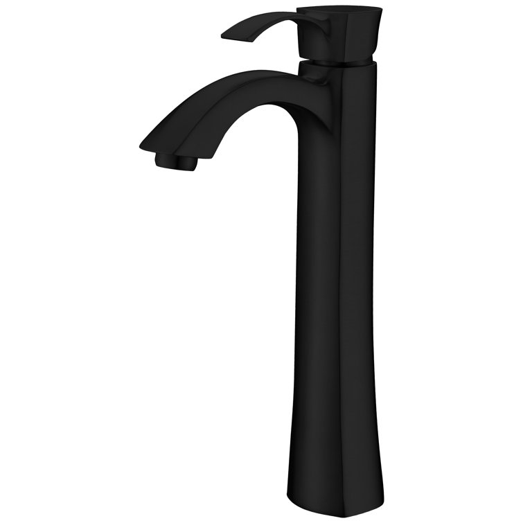 Harmony Single-Handle Vessel Bathroom Faucet in Matte Black