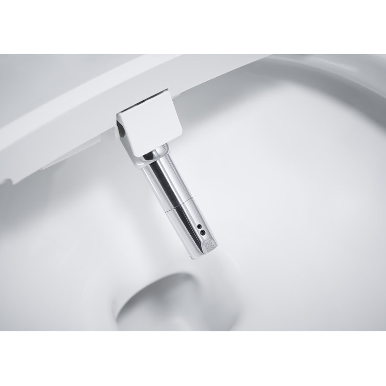 White Elongated Free Standing Dual Flush Toilet