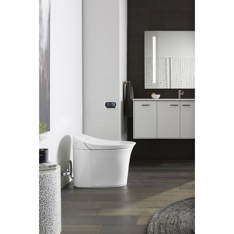 Elongated High-Efficiency Intelligent Toilet with Dual Flush and Heated Seat